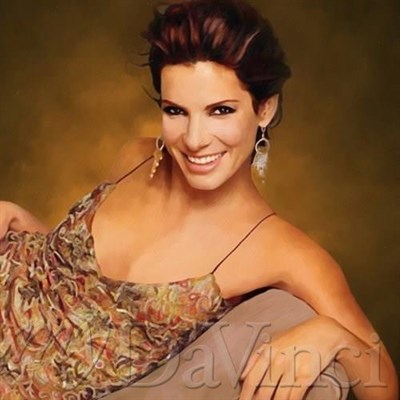 Sandra Bullock Oil Painting Giclee - myDaVinci